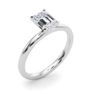 Noble Remount Ring Round Diamond Engagement Ring in 10K/14K gold and platinum with certified lab-grown or natural diamonds