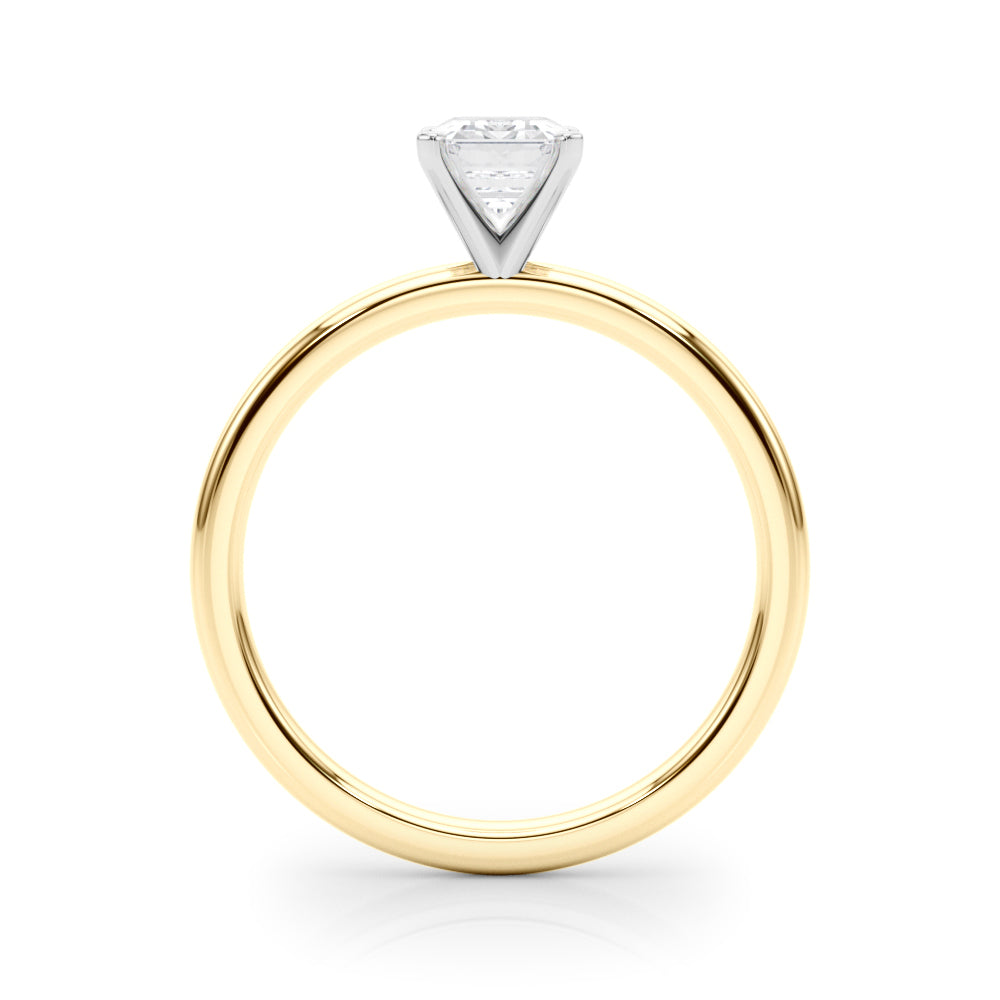 Noble Remount Ring Round Diamond Engagement Ring in 10K/14K gold and platinum with certified lab-grown or natural diamonds