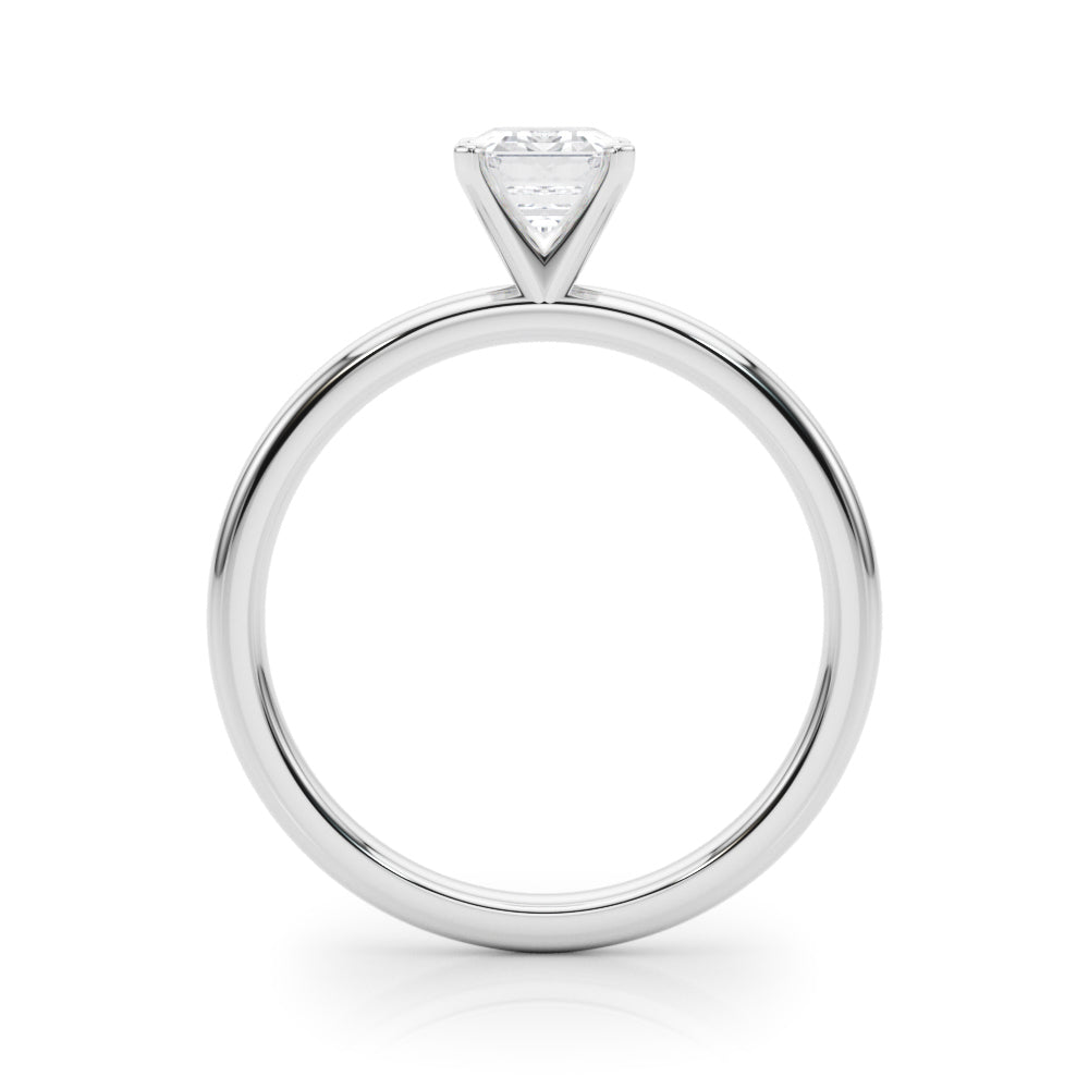 Noble Remount Ring Round Diamond Engagement Ring in 10K/14K gold and platinum with certified lab-grown or natural diamonds