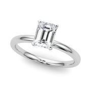 Noble Remount Ring Round Diamond Engagement Ring in 10K/14K gold and platinum with certified lab-grown or natural diamonds