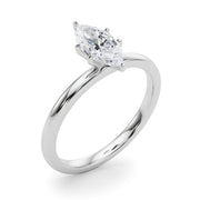 Noble Remount Ring Round Diamond Engagement Ring in 10K/14K gold and platinum with certified lab-grown or natural diamonds