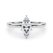 Noble Remount Ring Round Diamond Engagement Ring in 10K/14K gold and platinum with certified lab-grown or natural diamonds