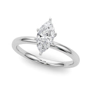 Noble Remount Ring Round Diamond Engagement Ring in 10K/14K gold and platinum with certified lab-grown or natural diamonds