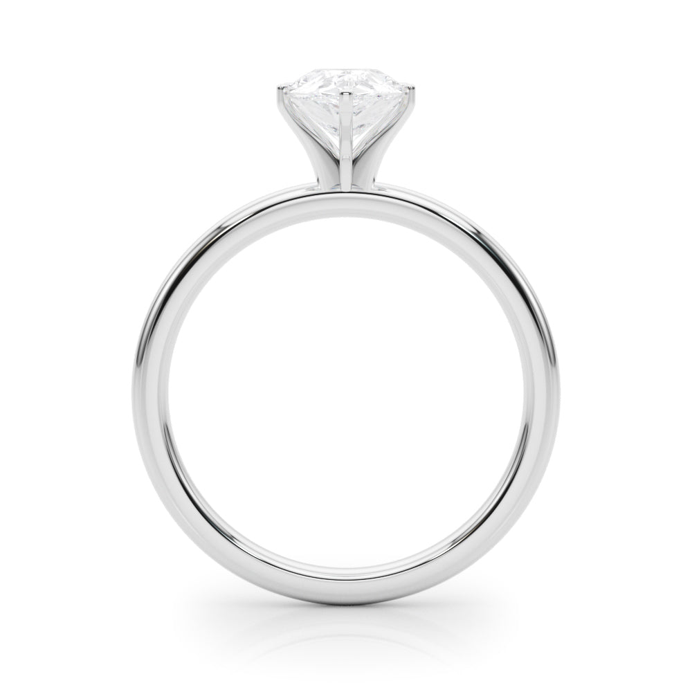 Noble Remount Ring Round Diamond Engagement Ring in 10K/14K gold and platinum with certified lab-grown or natural diamonds