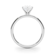 Noble Remount Ring Round Diamond Engagement Ring in 10K/14K gold and platinum with certified lab-grown or natural diamonds