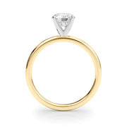 Noble Remount Ring Round Diamond Engagement Ring in 10K/14K gold and platinum with certified lab-grown or natural diamonds