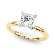 Noble Remount Ring Round Diamond Engagement Ring in 10K/14K gold and platinum with certified lab-grown or natural diamonds