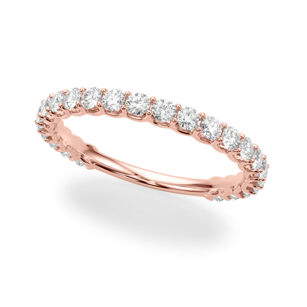 Diamond Half Eternity Ring in Gold & Platinum
