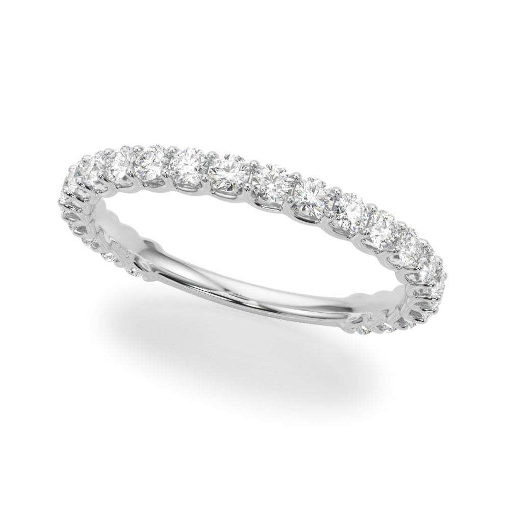 Diamond Half Eternity Ring in Gold & Platinum