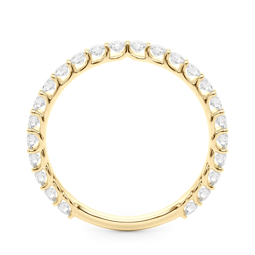 Diamond Half Eternity Ring in Gold & Platinum