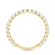 Diamond Half Eternity Ring in Gold & Platinum