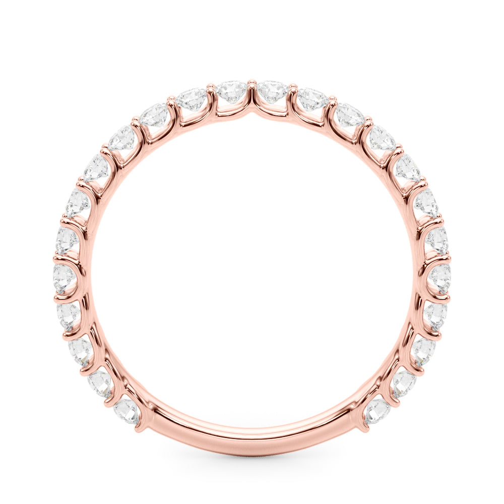 Diamond Half Eternity Ring in Gold & Platinum