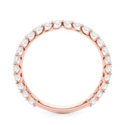 Diamond Half Eternity Ring in Gold & Platinum