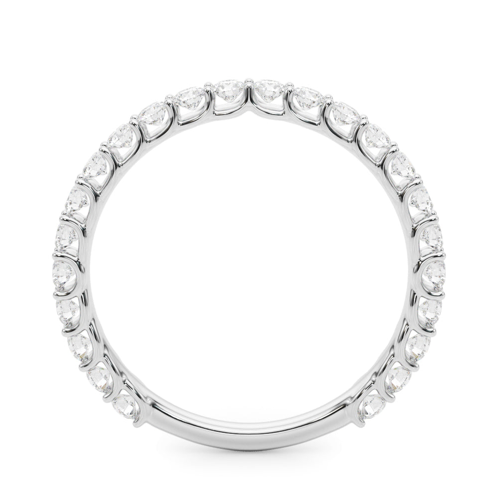 Diamond Half Eternity Ring in Gold & Platinum