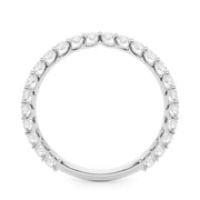 Diamond Half Eternity Ring in Gold & Platinum