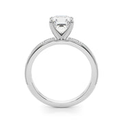 Bespoke Remount Engagement Ring Round Diamond Engagement Ring in 10K/14K gold and platinum with certified lab-grown or natural diamonds