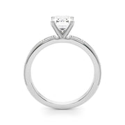 Bespoke Remount Engagement Ring Round Diamond Engagement Ring in 10K/14K gold and platinum with certified lab-grown or natural diamonds