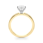Bespoke Remount Engagement Ring Round Diamond Engagement Ring in 10K/14K gold and platinum with certified lab-grown or natural diamonds