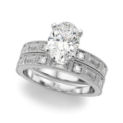 Bespoke Remount Engagement Ring Round Diamond Engagement Ring in 10K/14K gold and platinum with certified lab-grown or natural diamonds