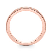 Channel Set Fancy Baguette Half Eternity Ring in Gold & Platinum