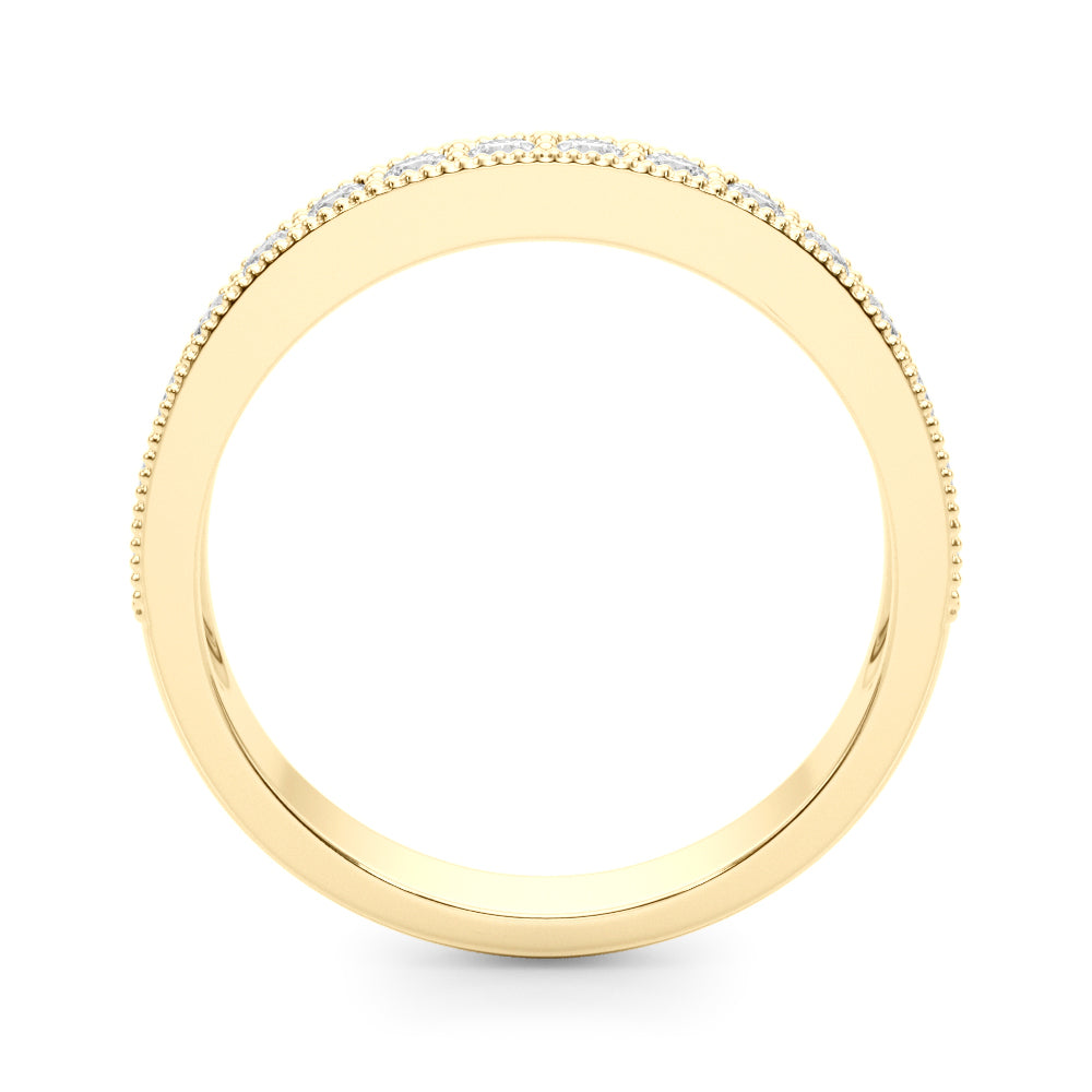 1/4 Dia Tw Half Eternity Ring in Gold & Platinum