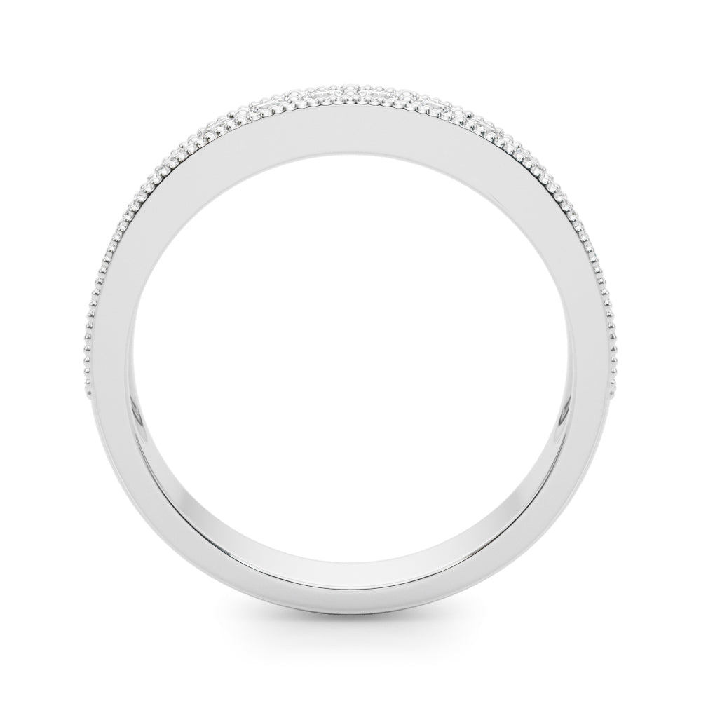 1/4 Dia Tw Half Eternity Ring in Gold & Platinum