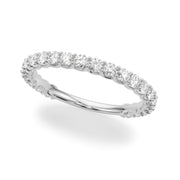 Contemporary Prong Set Bracelets Half Eternity Ring in Gold & Platinum