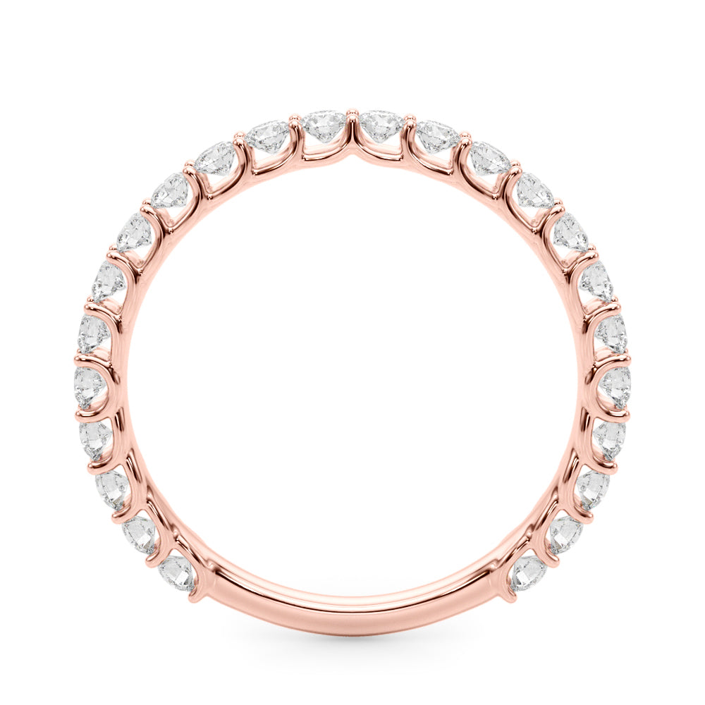 Contemporary Prong Set Bracelets Half Eternity Ring in Gold & Platinum