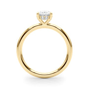 Heirloom Hidden Halo Oval Engagement Ring Oval Diamond Engagement Ring in 10K/14K gold and platinum with certified lab-grown or natural diamonds