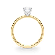 Majestic Solitaire Round Diamond Engagement Ring in 10K/14K gold and platinum with certified lab-grown or natural diamonds