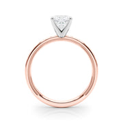 Majestic Solitaire Round Diamond Engagement Ring in 10K/14K gold and platinum with certified lab-grown or natural diamonds