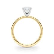 Majestic Solitaire Round Diamond Engagement Ring in 10K/14K gold and platinum with certified lab-grown or natural diamonds