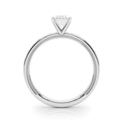 Majestic Solitaire Round Diamond Engagement Ring in 10K/14K gold and platinum with certified lab-grown or natural diamonds