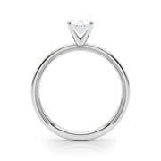 Majestic Solitaire Round Diamond Engagement Ring in 10K/14K gold and platinum with certified lab-grown or natural diamonds