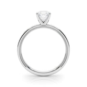 Couture Solitaire Round Diamond Engagement Ring in 10K/14K gold and platinum with certified lab-grown or natural diamonds