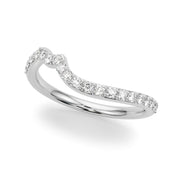 Diamond Half Eternity Ring in Gold & Platinum