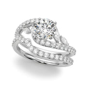 Diamond Half Eternity Ring in Gold & Platinum