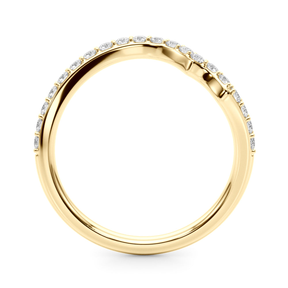 Diamond Half Eternity Ring in Gold & Platinum