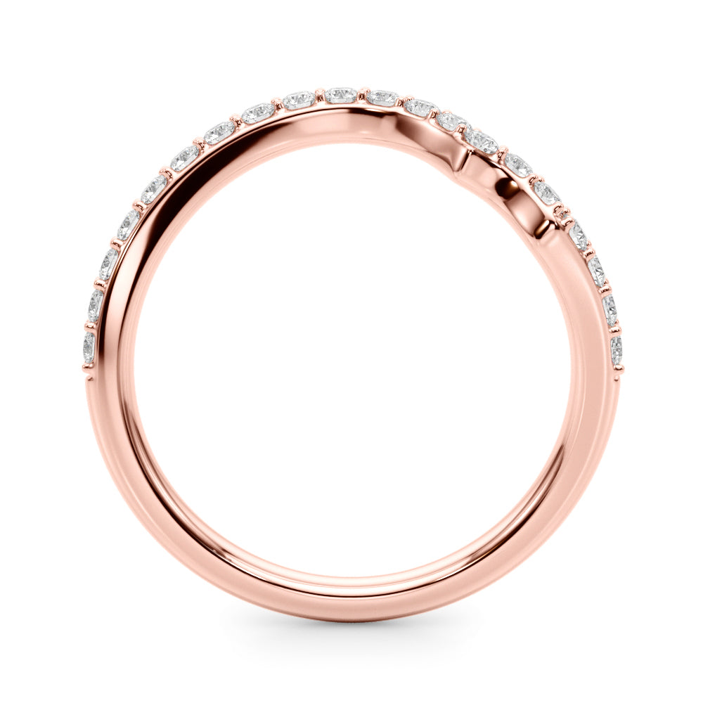 Diamond Half Eternity Ring in Gold & Platinum