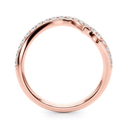 Diamond Half Eternity Ring in Gold & Platinum