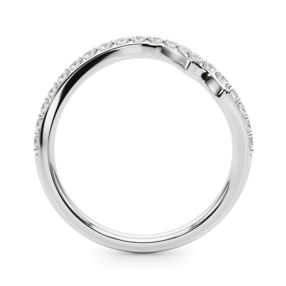 Diamond Half Eternity Ring in Gold & Platinum