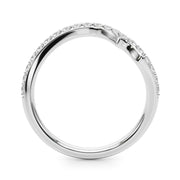 Diamond Half Eternity Ring in Gold & Platinum