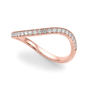 Diamond Half Eternity Ring in Gold & Platinum