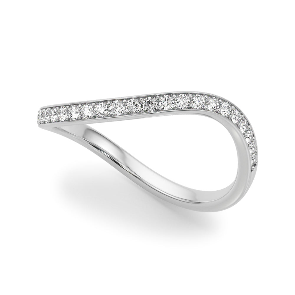 Diamond Half Eternity Ring in Gold & Platinum