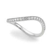 Diamond Half Eternity Ring in Gold & Platinum