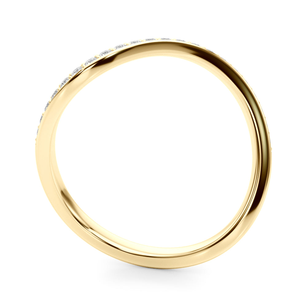 Diamond Half Eternity Ring in Gold & Platinum