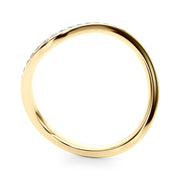 Diamond Half Eternity Ring in Gold & Platinum