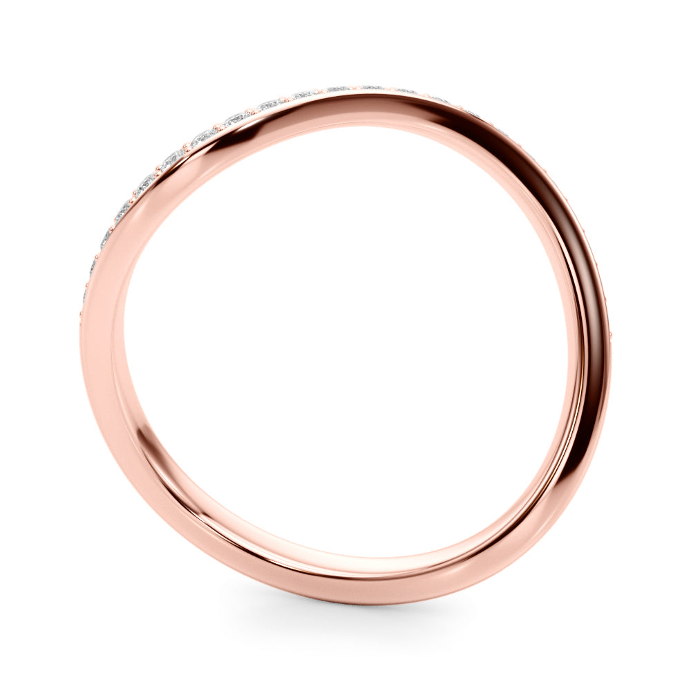 Diamond Half Eternity Ring in Gold & Platinum