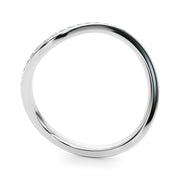 Diamond Half Eternity Ring in Gold & Platinum