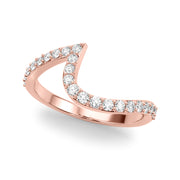Diamond Half Eternity Ring in Gold & Platinum